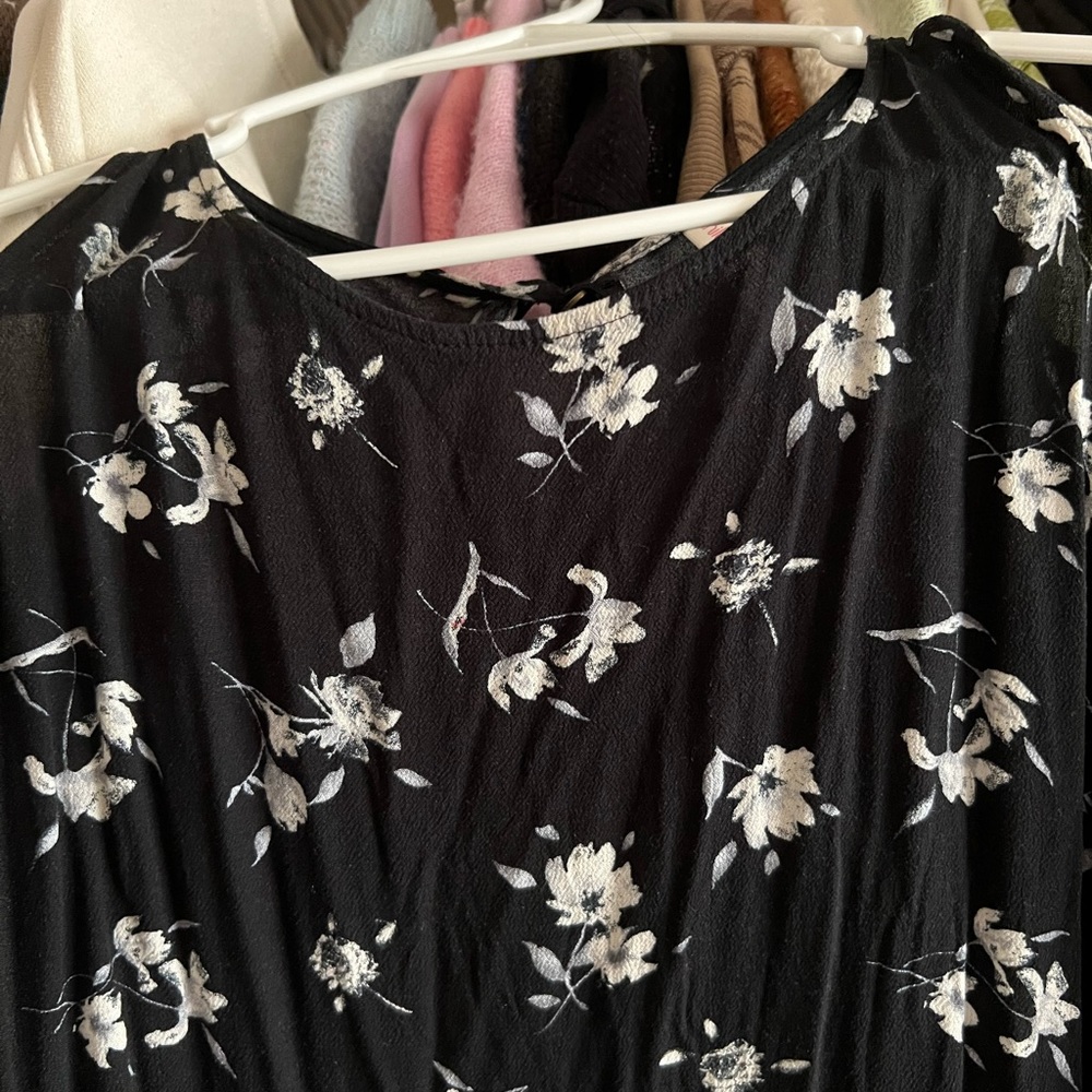 Cold Shoulder Black Mini Dress